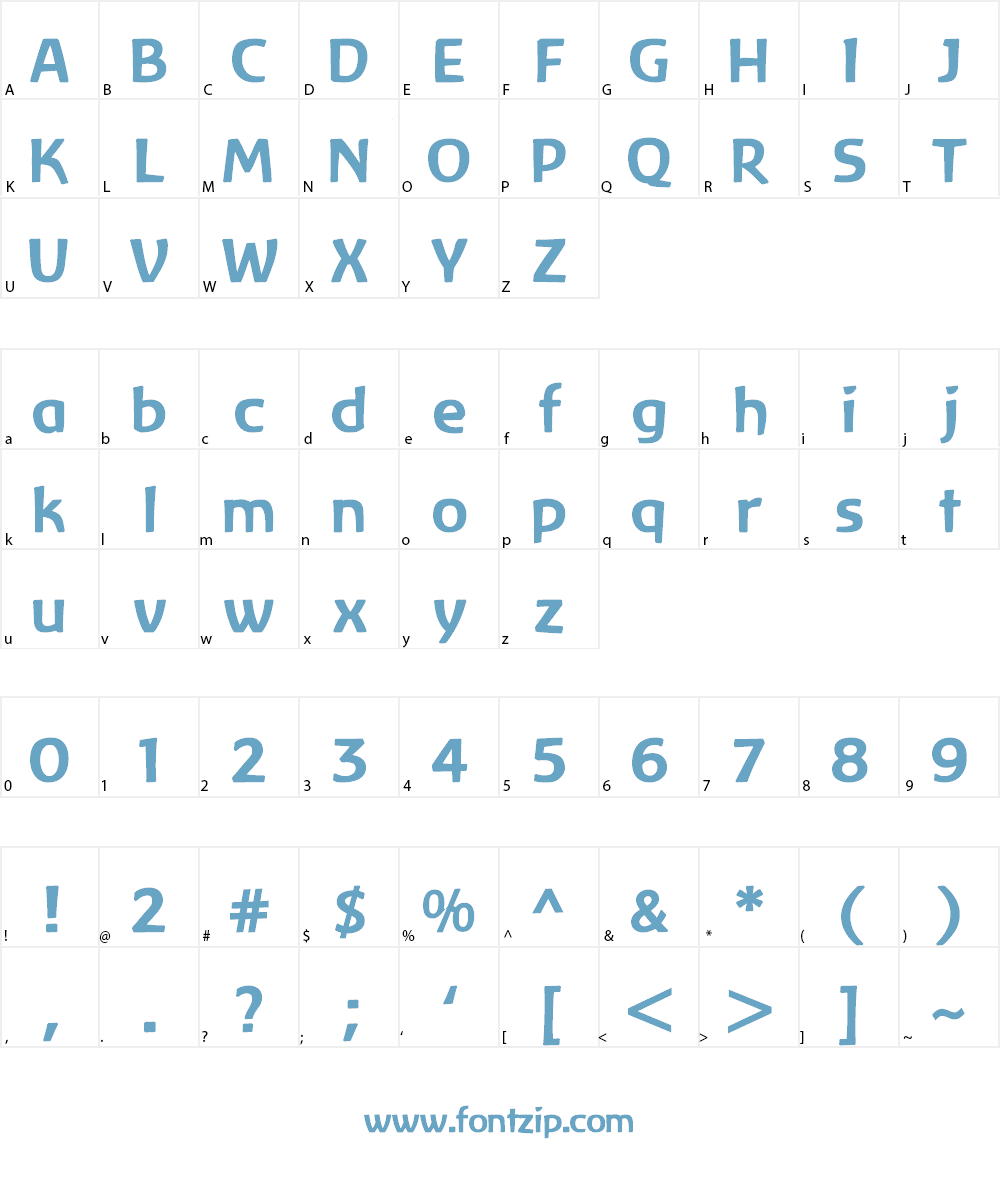 Baar Zeitgeist Font Character